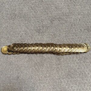 Gold Coin Chain Stretchy Belt